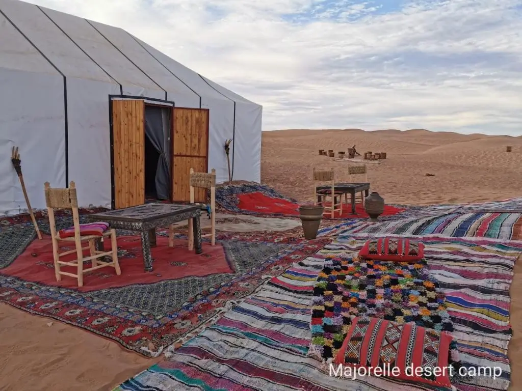 majorelle desert camp in zagora